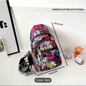 Mens Graphic print Crossbody small bag